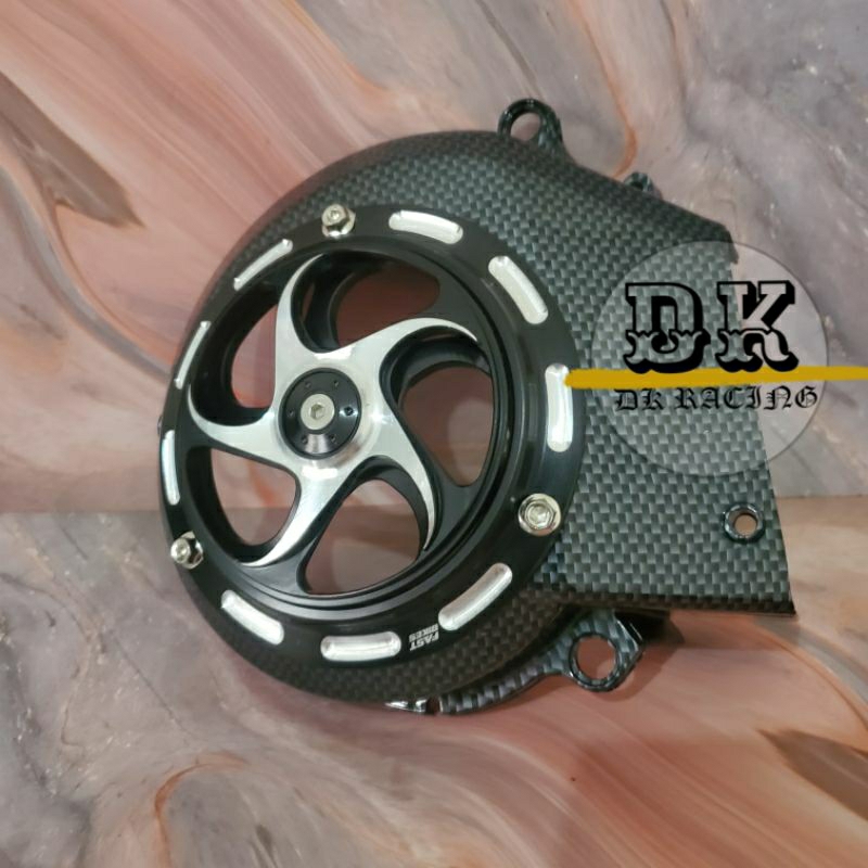 Carbon Fan COVER PLUS SPINNER COVER CNC Fan MIO SPORTY MIO SMILE SOUL
