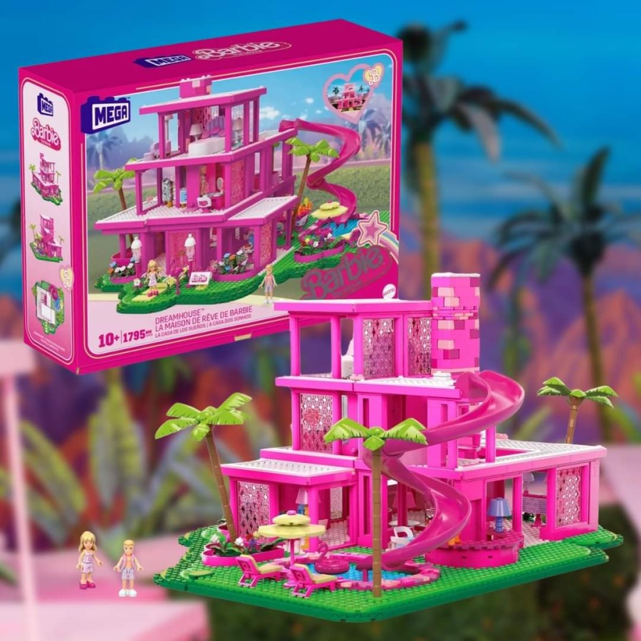 Original Mattel Barbie's Dreamhouse 2023 Barbie Movie Mega Construction ...