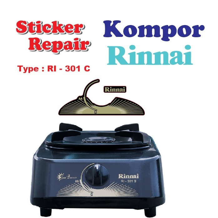 RINNAI 1 BURNER COMMERCIAL REPAIR STICKER TYPE RI - 301 C | Shopee ...