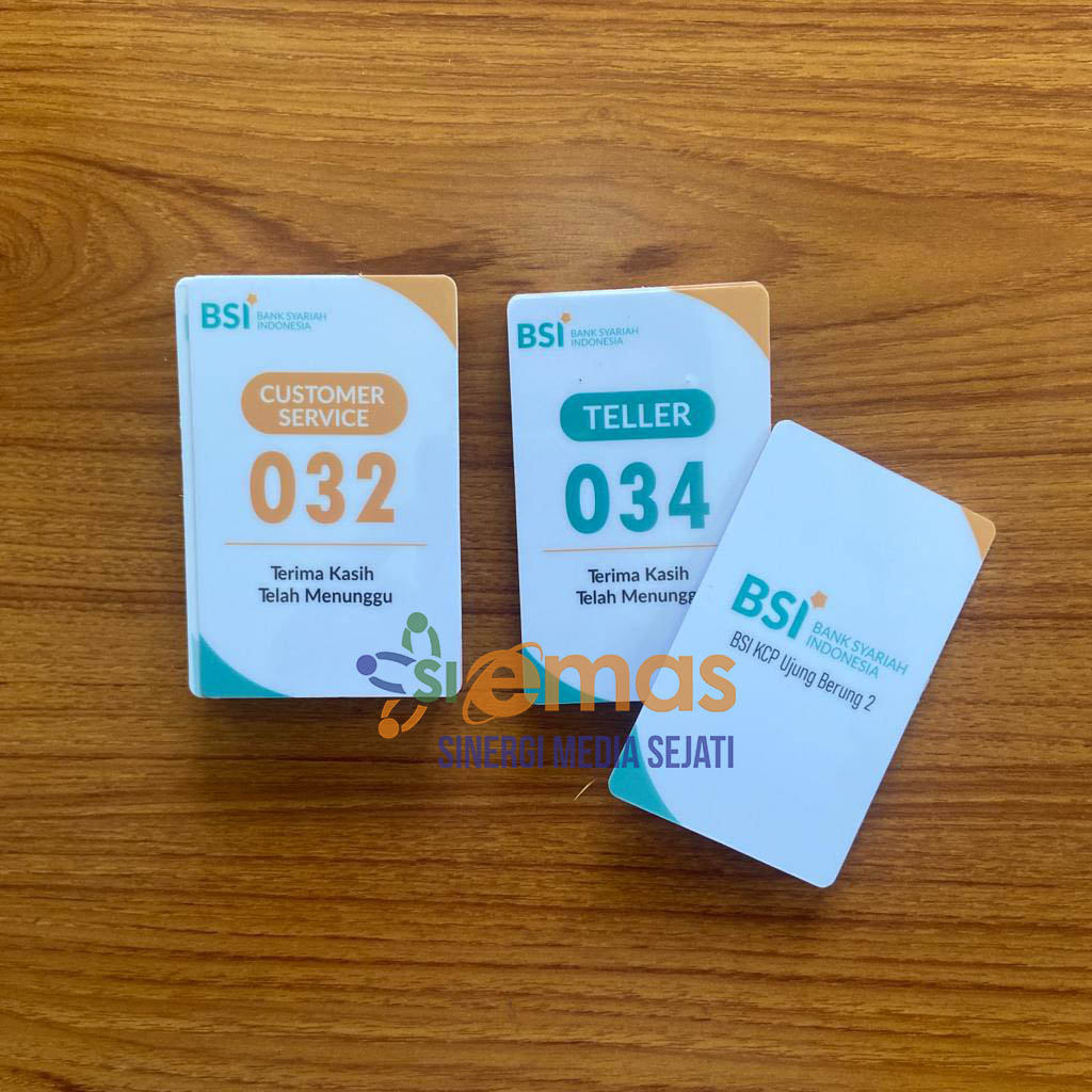 Queue Number Card | Pvc Queue Card | Visitor Queue Card | Shopee ...