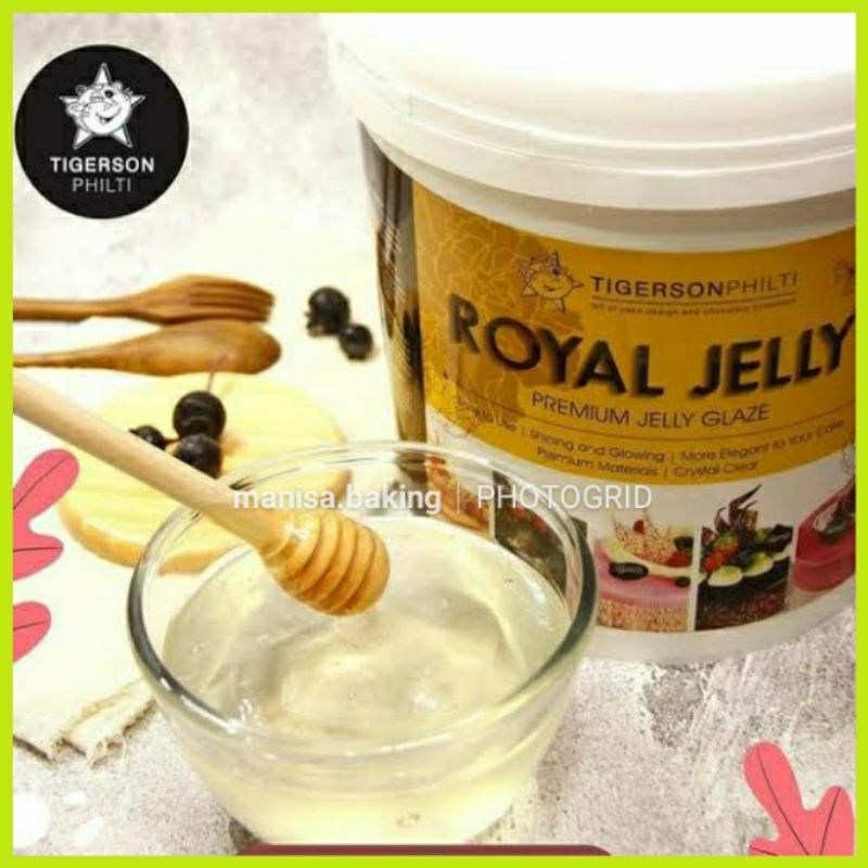 Tigerson ROYAL JELLY 250gram REPACK GLAZE JELLY Clear PREMIUM COATING