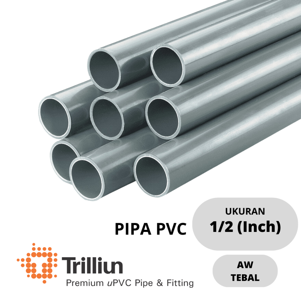 Aw 1/2 INCH Trillion Thick PVC Pipe/METER Shopee Philippines