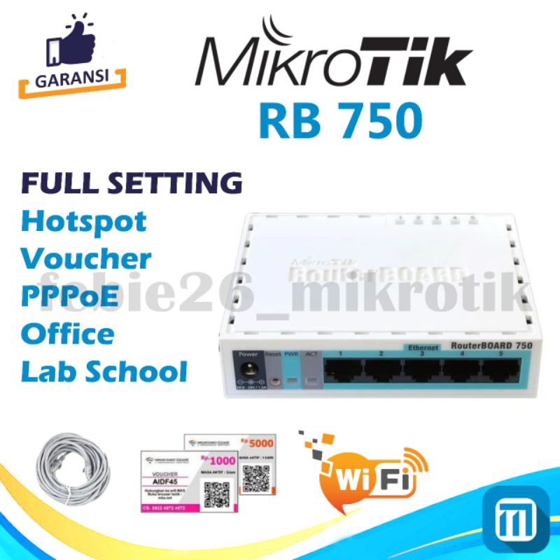 Mikrotik RB750 Full Setting Hotspot Voucher RT RW Net | Shopee Philippines