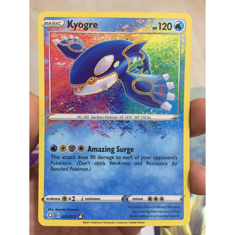 POKEMON TCG KYOGRE AMAZING RARE HOLO ENGLISH | Shopee Philippines