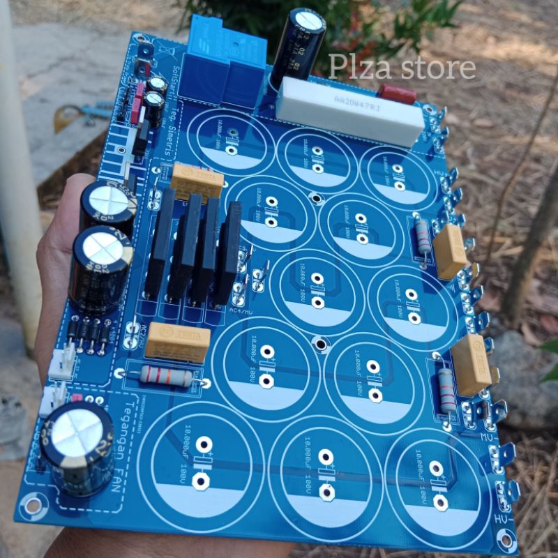 PCB PSU CLASS H 12 ELKO COMPLETE SOFTSTART/SIMETRIS/FAN DOUBLE LAYER ...