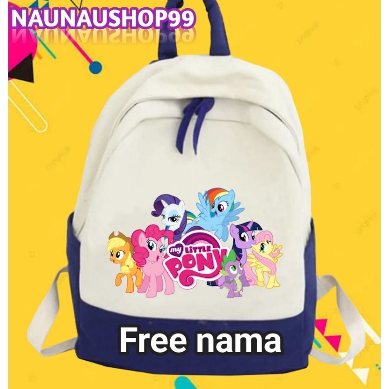Little PONY Backpack (free Name) | Shopee Philippines