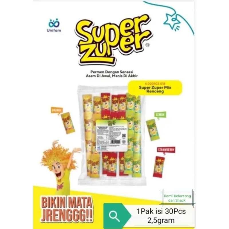 Super Candy Candy Candy Mix Candy 1 Pack Of 30 Pcs | Shopee Philippines