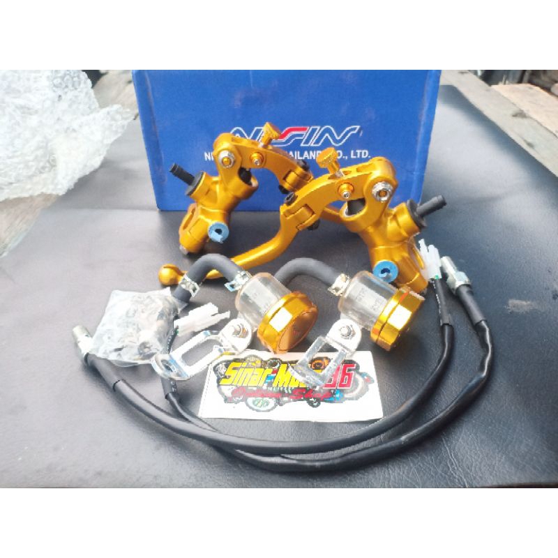 Complete BRAKE MASTER SET RIGHT LEFT 2 TUBES PLUS FULL CNC BRAKE SWITCH ...