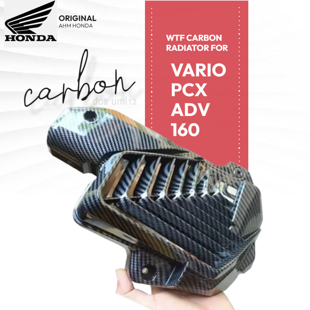 PCX 160 carbon radiator cap / Vario 160 carbon radiator cap / PCX new ...