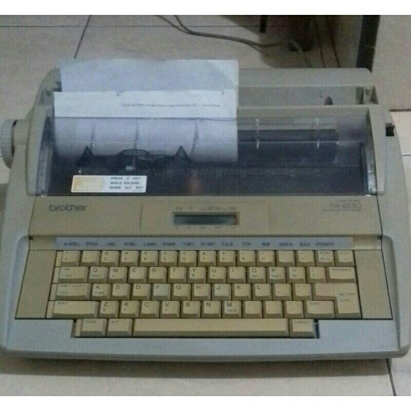 MESIN Brother GX 8250. Electric Typewriter Shopee Philippines