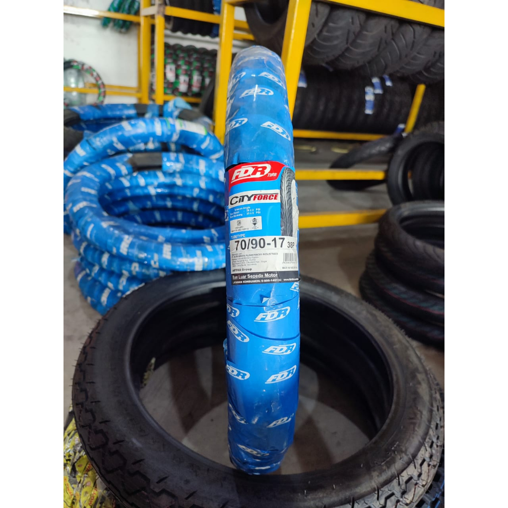 Fdr CITY FORCE Duck Motorcycle Tire Ring 17 Uk 70/90-17 Tubetype Supra ...
