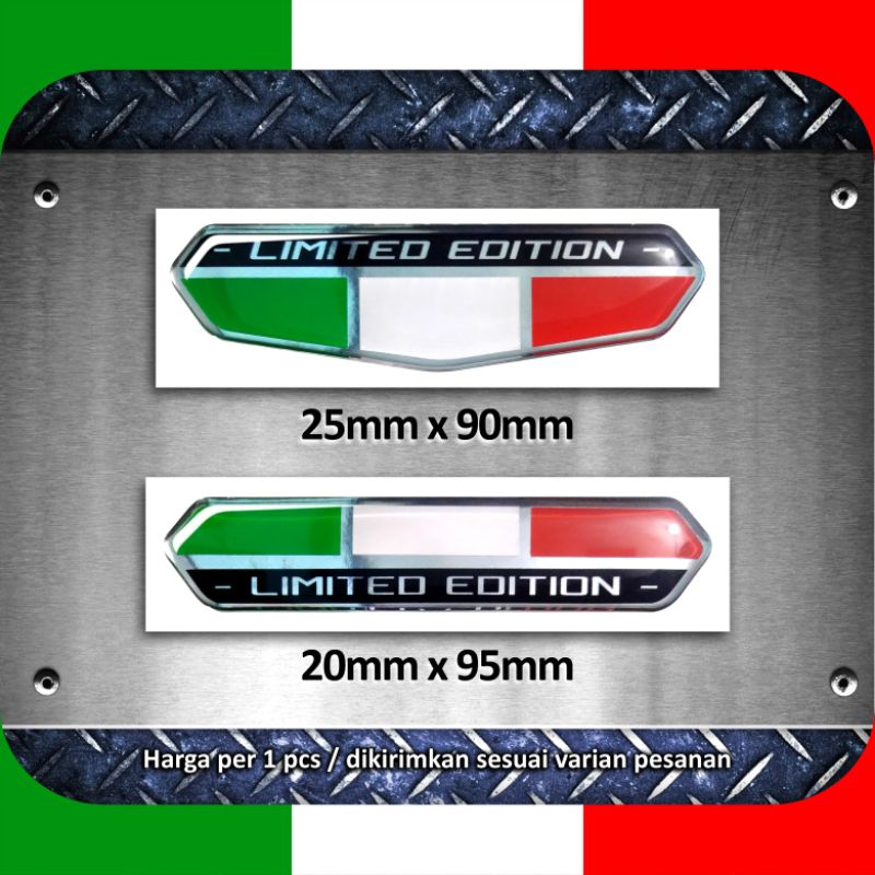 Sticker Italy Limited Edition Silver Embossed | Shopee Philippines