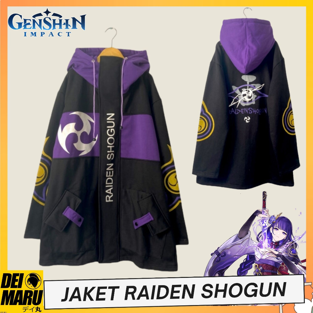 Raiden Shogun Ei Genshin Impact Electro Archon Jacket | Shopee Philippines
