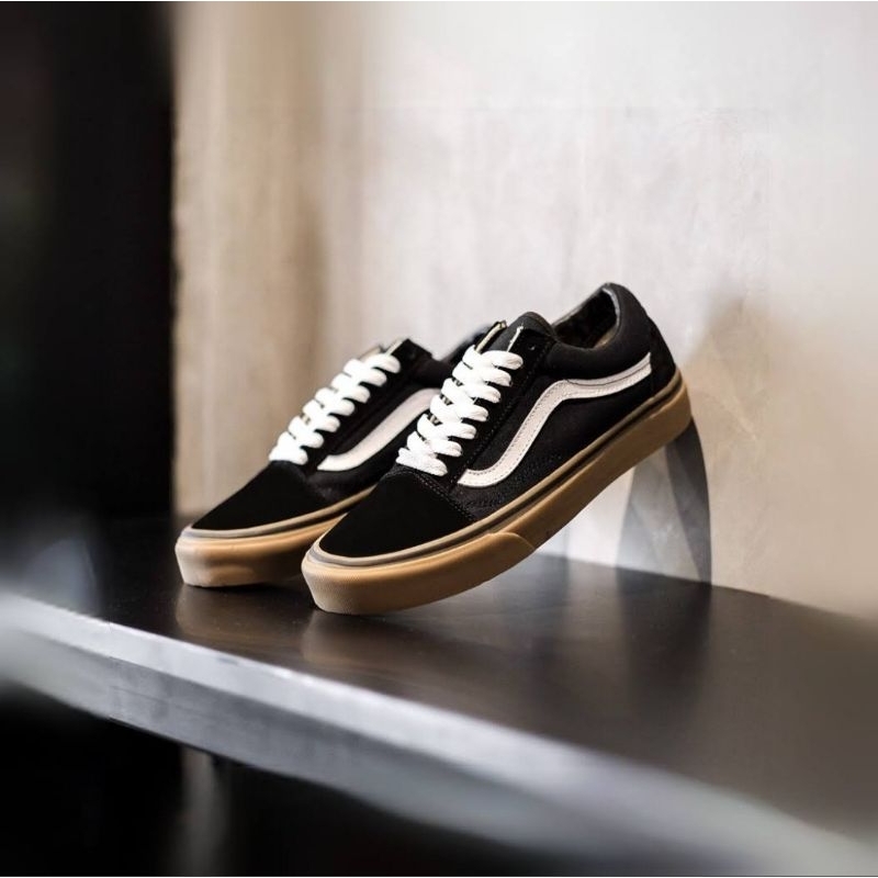 HITAM Vans Shoes/Men's Shoes/Men's Vans/Black Brown Vans/Strap Vans