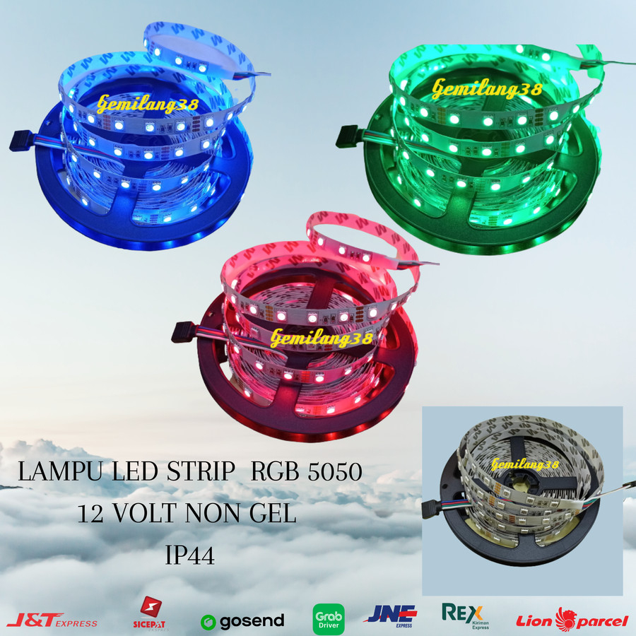LED ROLL RGB 5050 DC 12V LED STRIP RGB 5050 DC 12V IP44 NON GEL ...