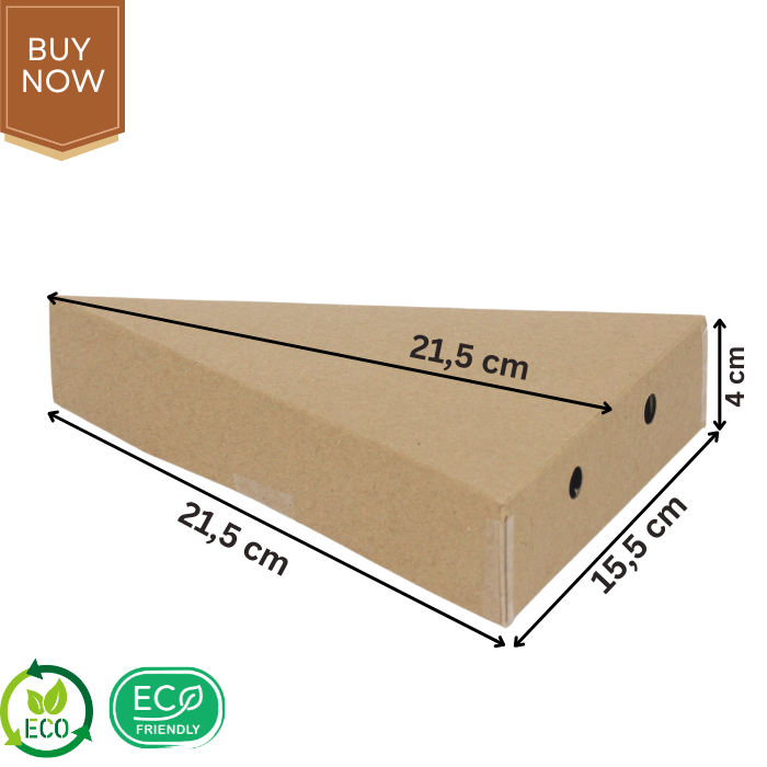 Crepe Snack Packaging Box, Laminated Triangle Pizza Slice Packaging Box ...
