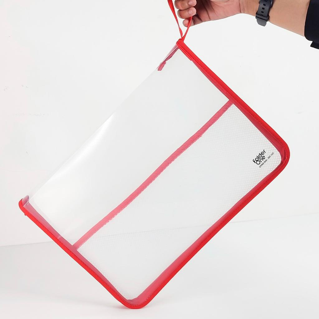 Plastic Zipper Map/Zipper File/Zipper Bag Folio Folderone | Shopee ...