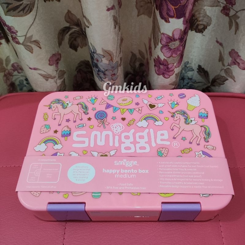 Smiggle Happy Bento Box Unicorn Fiesta Smiggle Lunch Box Shopee