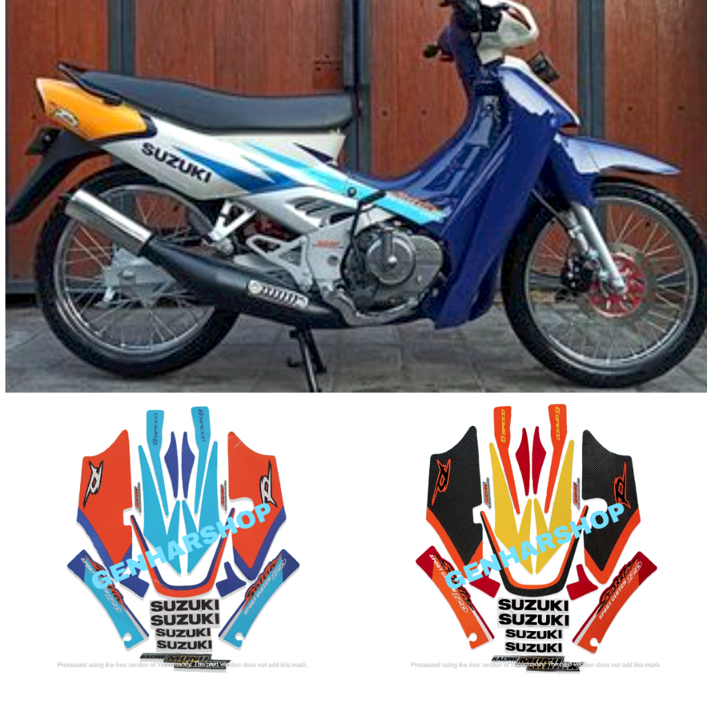Suzuki Raider R120 2001 Motorcycle BODY STRIPING LIS Sticker Standard ...