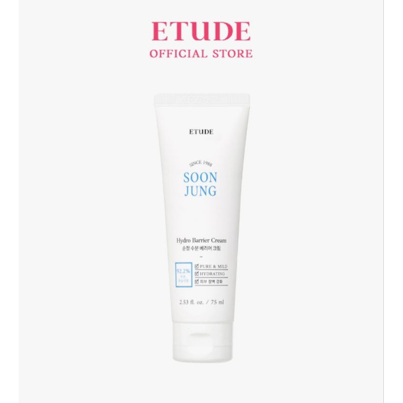 Etude House Soon Jung SoonJung Hydro Barrier Cream 75ml Korea Shopee
