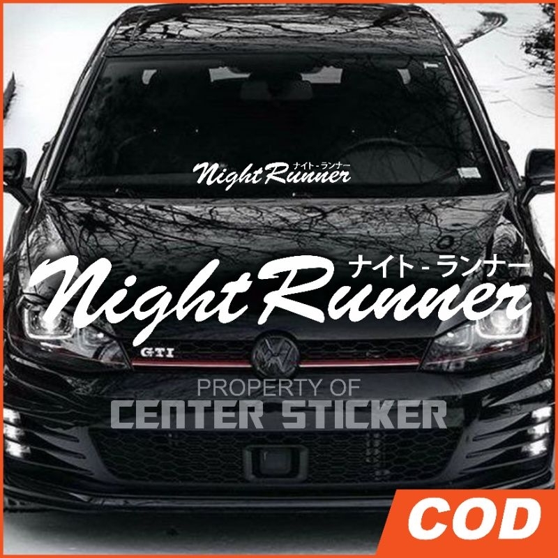 Glass STICKER Car STICKER model NIGHT RUNNER Car STICKER toyota STICKER