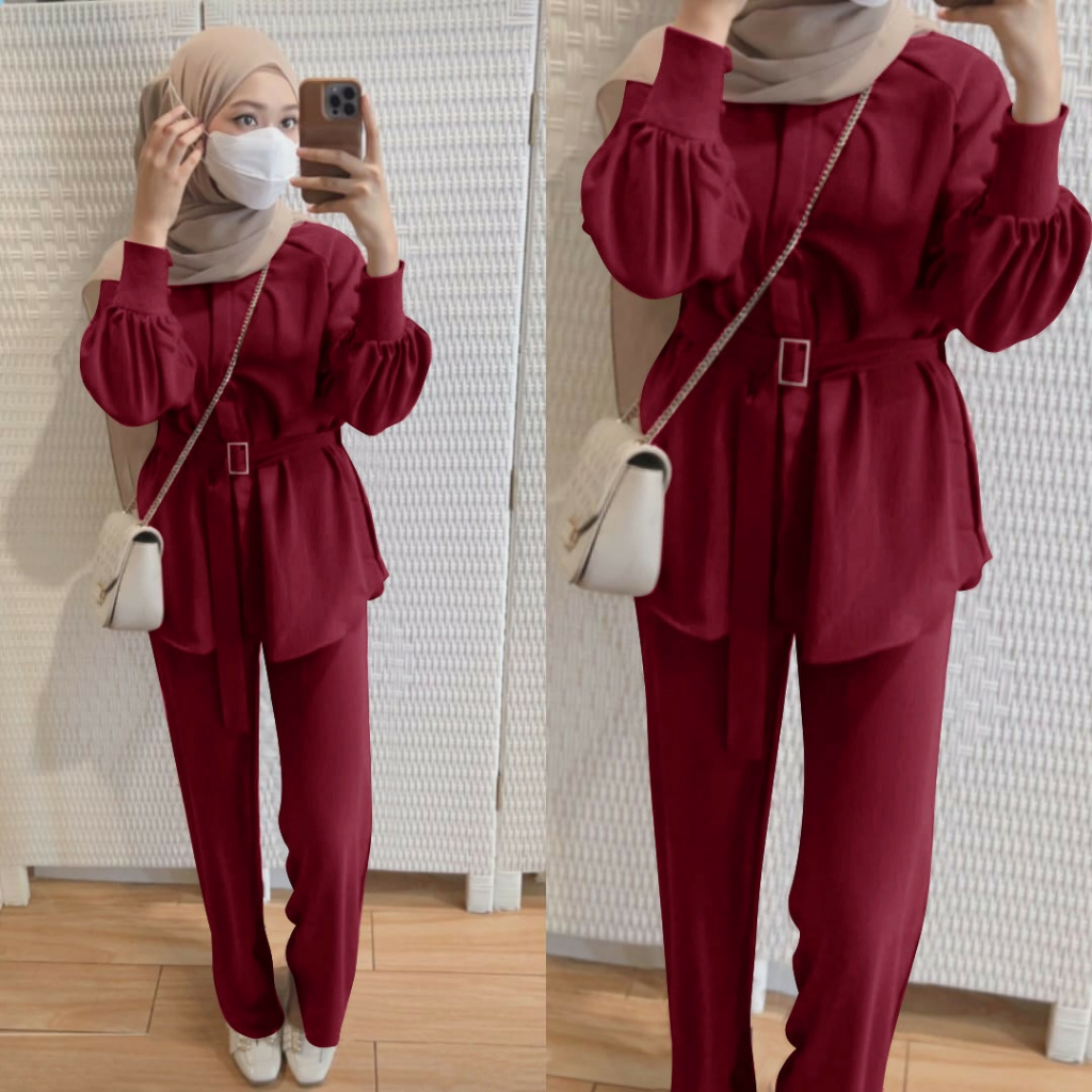 Steffi Women's Set Women's Wanset Women's Set | Shopee Philippines