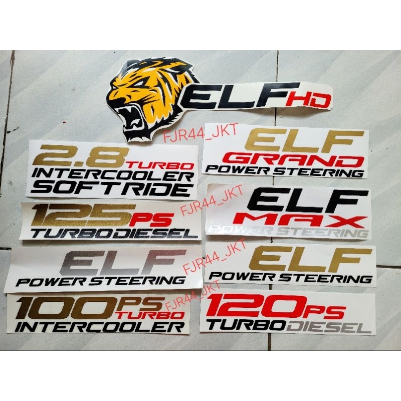Sticker sticker isuzu elf nkr 71/ sticker Tiger elf hd/ Sticker125Ps ...