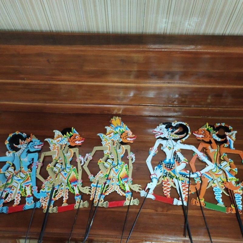 Ponchowati duplex Paper Puppet Contains 5 ANOMAN, SUGRIWO,SUBALI ...