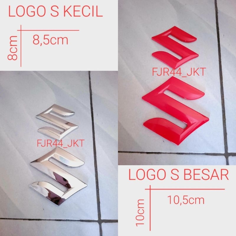 Suzuki S emblem logo 10cm and 8cm/ 2019 suzuki ertiga S emblem/ suzuki ...