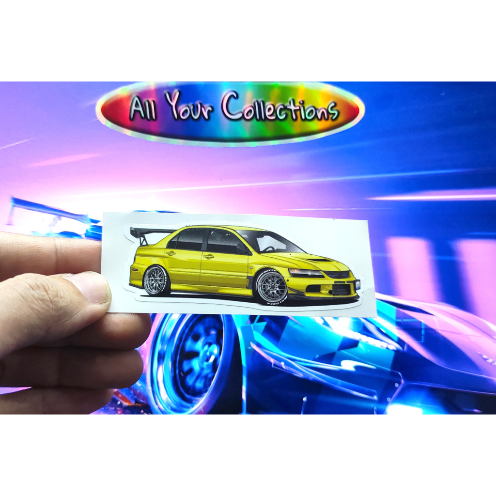 Sticker MITSUBISHI LANCER EVOLUTION IX VIRAL VINYL CUTTING STICKER ...