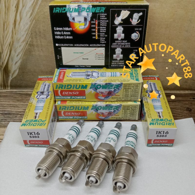Denso Hyundai Iridium Spark Plug Atoz Accent Verna Avega Getz Tucson