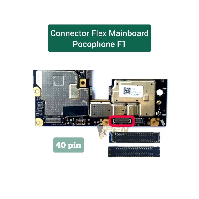 Original Poco F1 Mainboard Connector Flexible Socket Pocophone Socket ...
