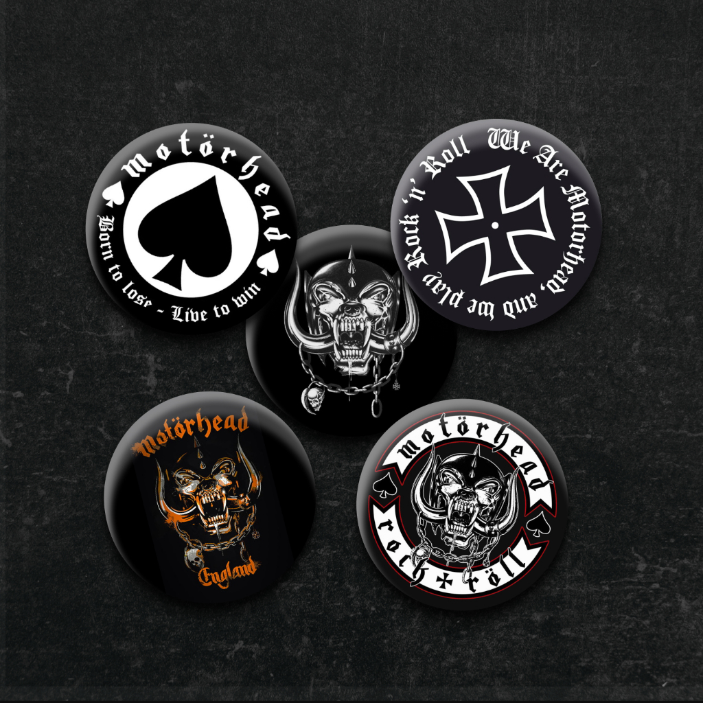 Metal Band Motorhead Button Pin | Shopee Philippines