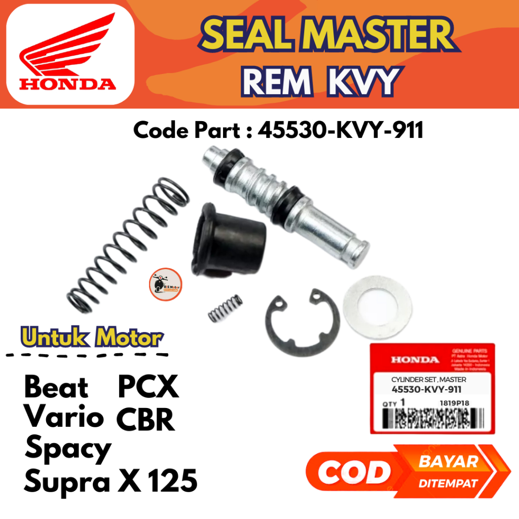Beat Brake Master, VARIO, SPACY Seal Master PCX, CBR, SUPRA X 125 Code