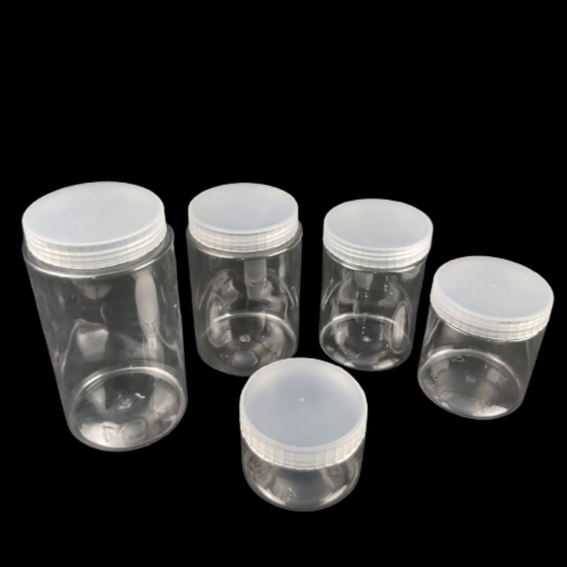 Plastic JAR CYLINDER TUBE THREAD LIDS 300 400 600 750 1000 1300 ML ...
