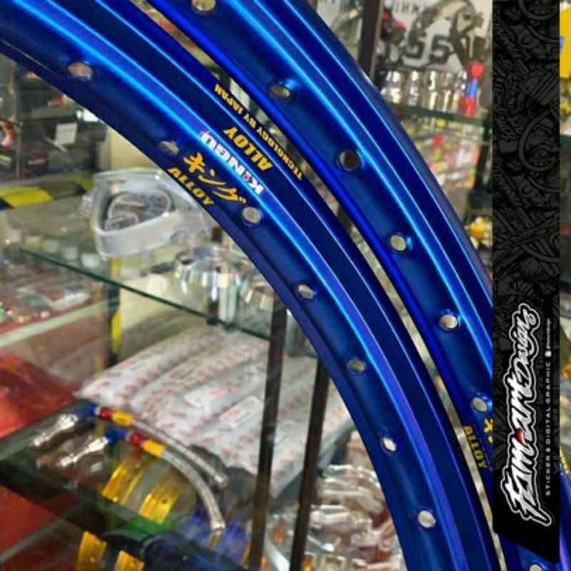 KINGU ALLOY RIM 17 STICKER, TRANSPARENT MAXDECAL MATERIAL, UV PRINT ...