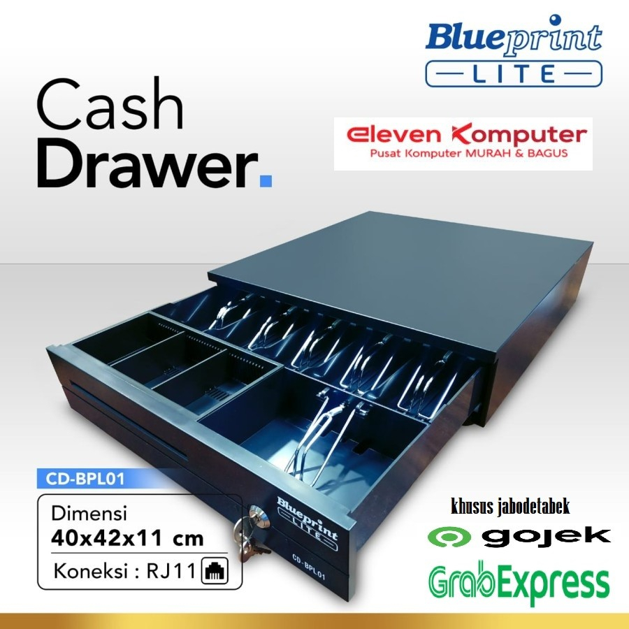 Cash DRAWER/Cashier DRAWER/BLUEPRINT Money DRAWER CD-BPL01 40x42x11 Cm ...