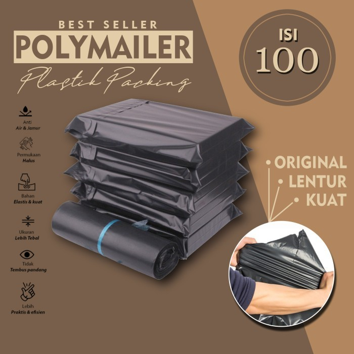 HITAM Plastic 20X30 Glue Bag Size 20cm X 30cm Contents 100pcs Black