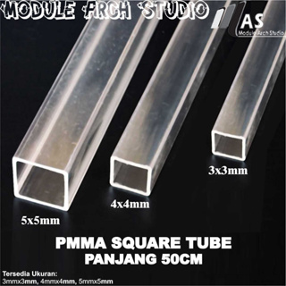 6mm x 10 Acrylic rod,Square,Clear Acrylic Plastic Rod PMMA Bar 3pcs