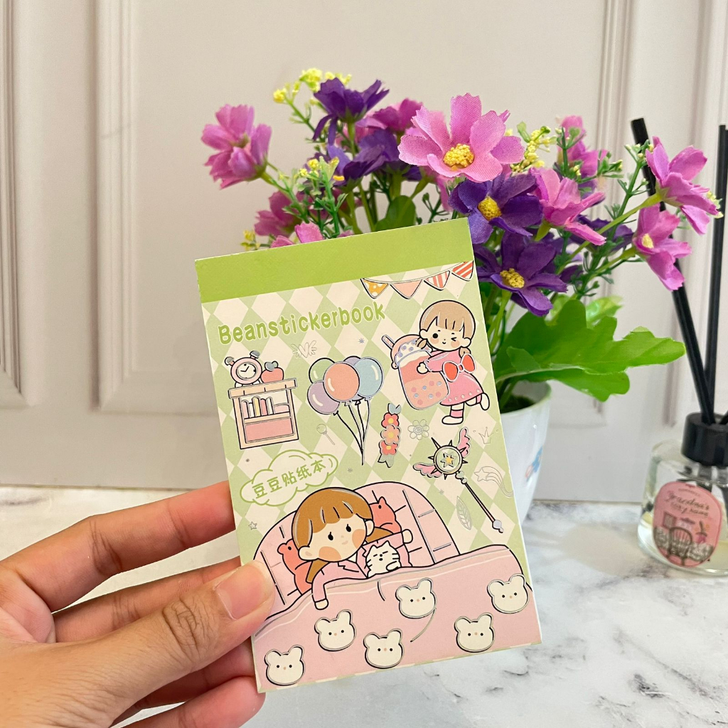 A6 KL-CF Girl's Motif Sticker Book Little Motif Sticker Book/ Girl ...