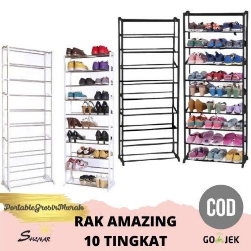 Amazing Rack / Shoe Rack/Hijab Rack/10-Story Rack | Shopee Philippines