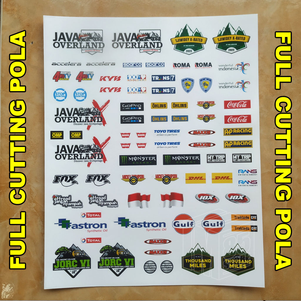 RC Offroad Decal Stickers 1/ 12 and 1/16 Java01 (Full Cutting Pattern ...