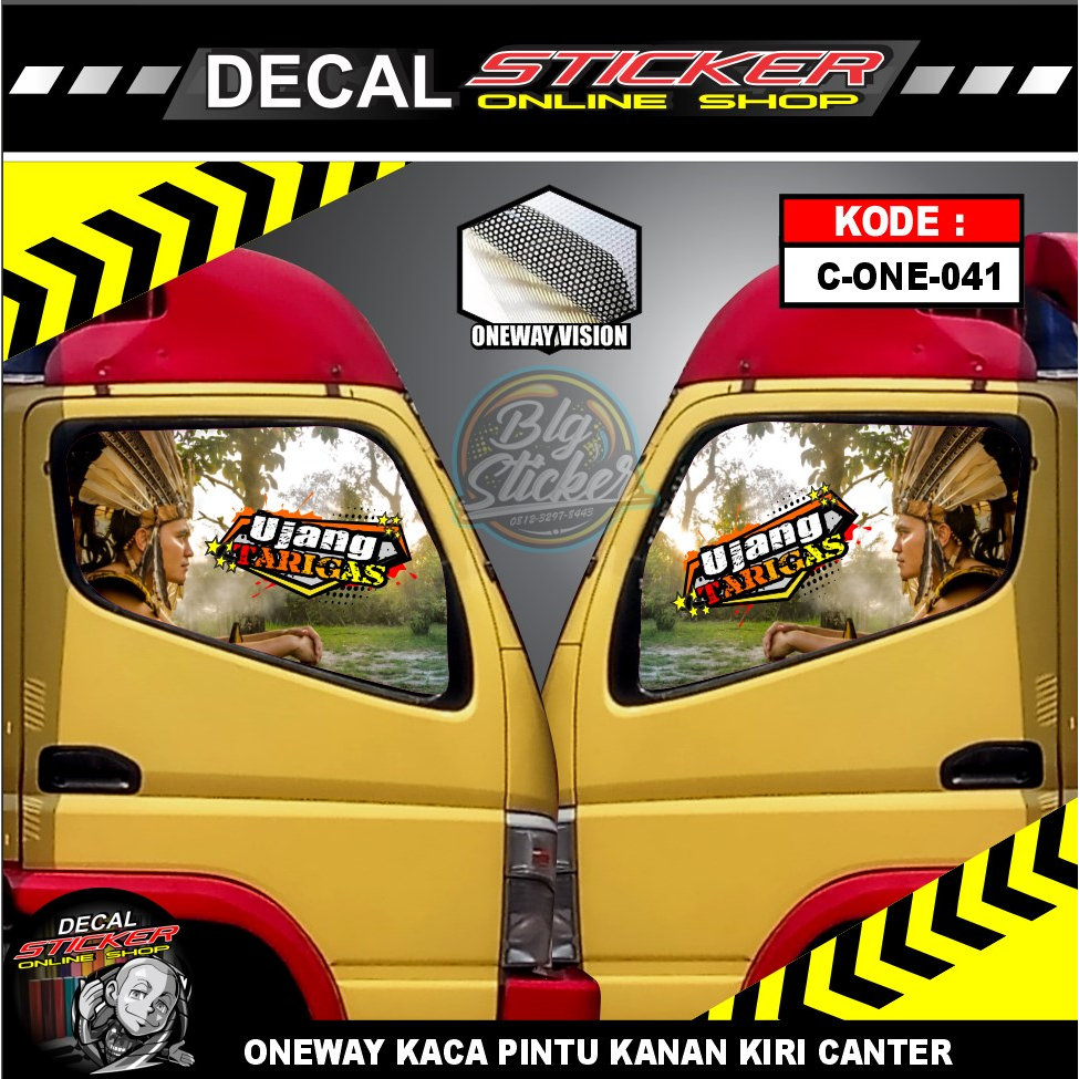 ONEWAY STICKER FOR CANTER CAR RIGHT PAIR OF DAYAK MOTIFKiri | Shopee ...
