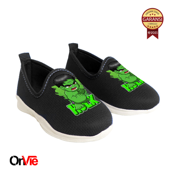 Super Hero Hulk Printed Slip on Shoes For Boys Kids Onvie Shoes Shopee Philippines