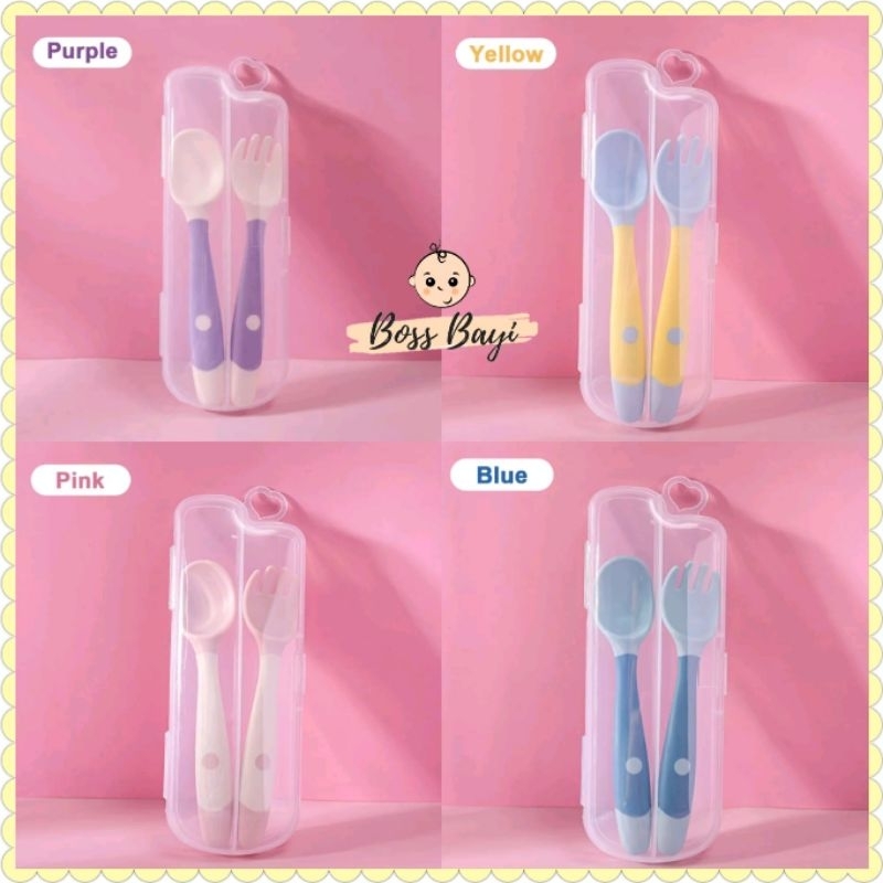 BOSS BABY - Silicone Cutlery Set (Bnapped) + Box | Shopee Philippines