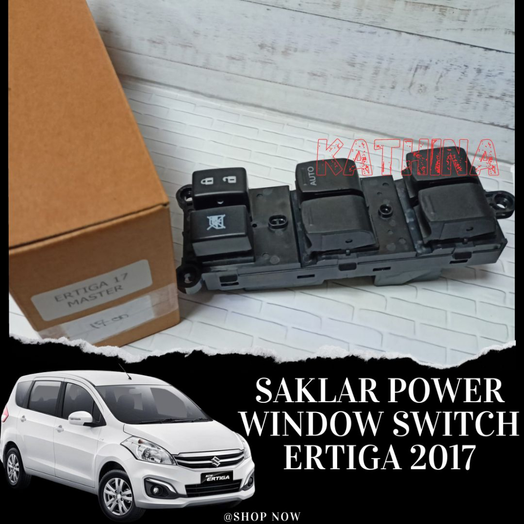 HITAM Suzuki Ertiga 2017 Car Power Window Master Switch Black Switch