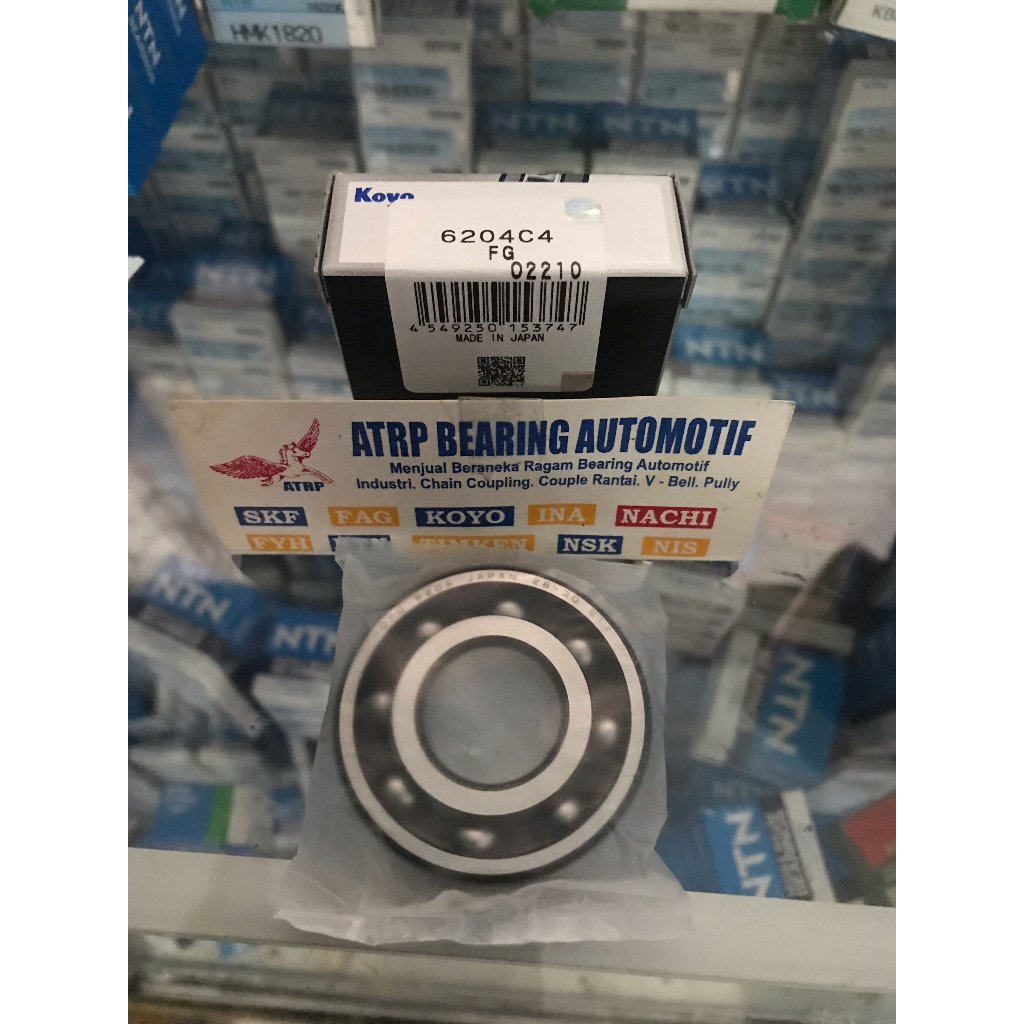 KOYO 6204 Motorcycle Bearing - Japanese Made Replacement For Dirt Bikes, Scooters, Street Bikes