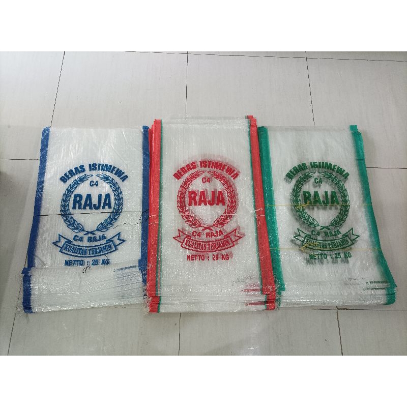 25 kg sack of rice stamped C4 Raja contains 50 sheets | Shopee Philippines