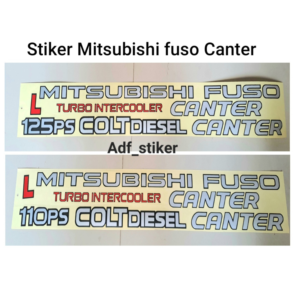 Mitsubishi Fuso colt Diesel 125ps Fuso colt Diesel 110ps stickers ...