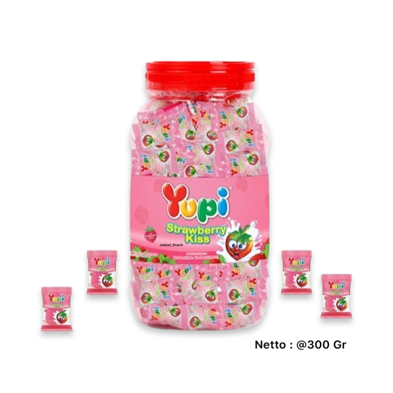 Wholesale - Yupi Strawberry Kiss Jar 300gr Sweet Taste by Buttonscarves ...